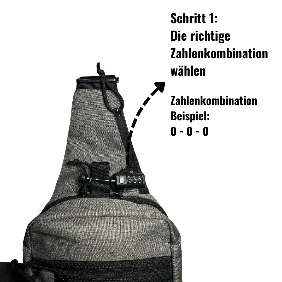 Waffenverbotszone Schulterholster-Transport-Tasche