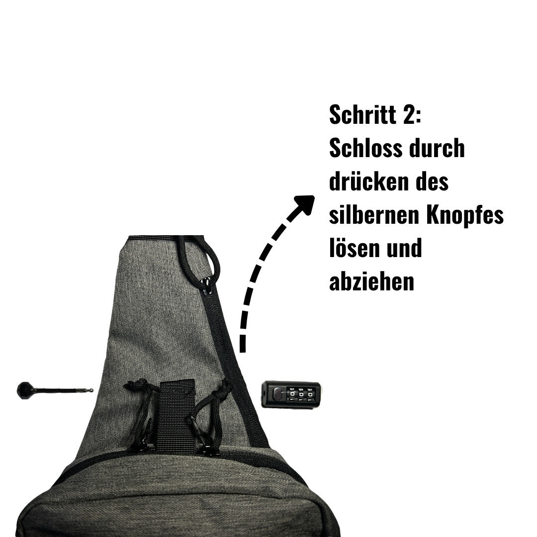 Waffenverbotszone Schulterholster-Transport-Tasche